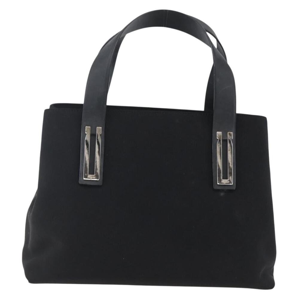 Salvatore Ferragamo Canvas Handbag Black